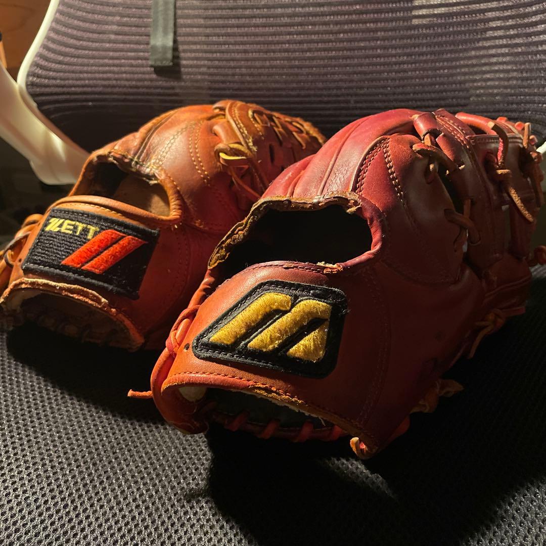 また会えたね。Dup とZETT硬式　野球グローブ　軟式　Ｋグラブ　ビックM ZETT ゼット 少年軟式グラブ ソフトステア オールラウンド用
