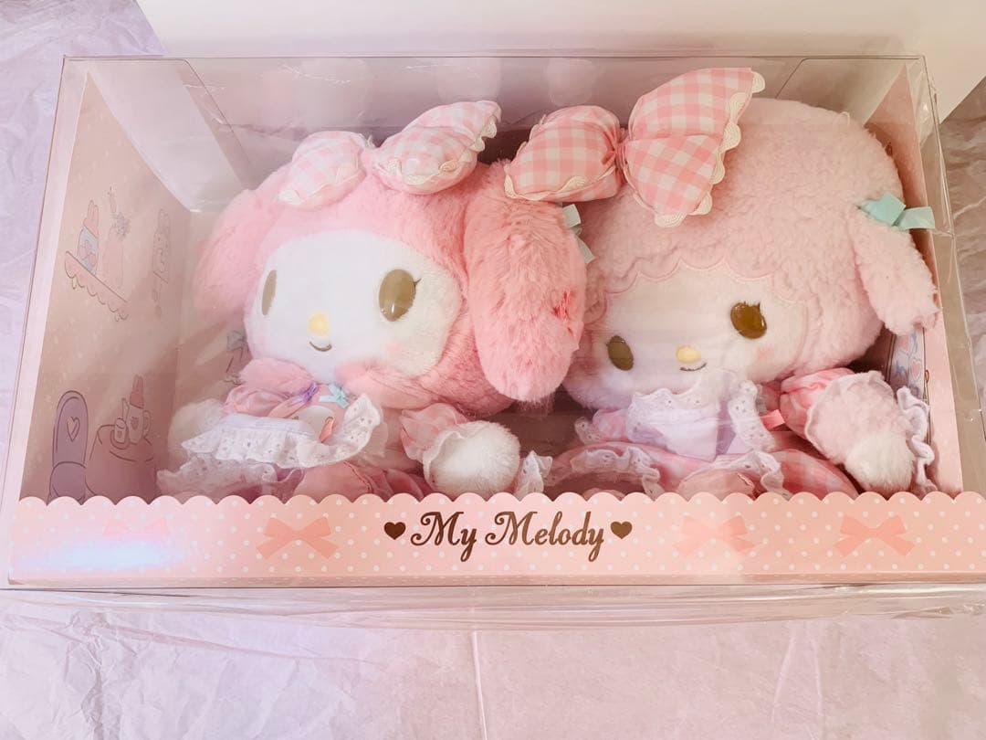 y*a様 マイメロディ マイスウィートピアノ おそろいデザインぬいぐるみ リボン