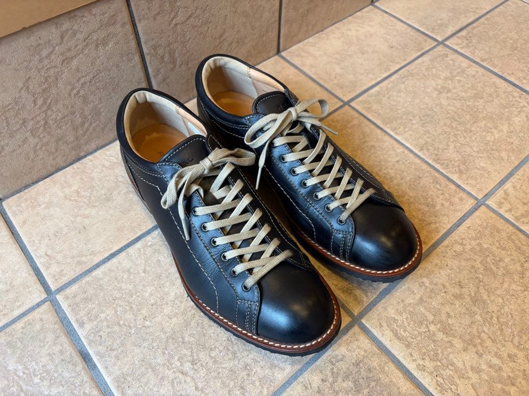 リーガル　レースアップレザー スニーカー　60EL 黒