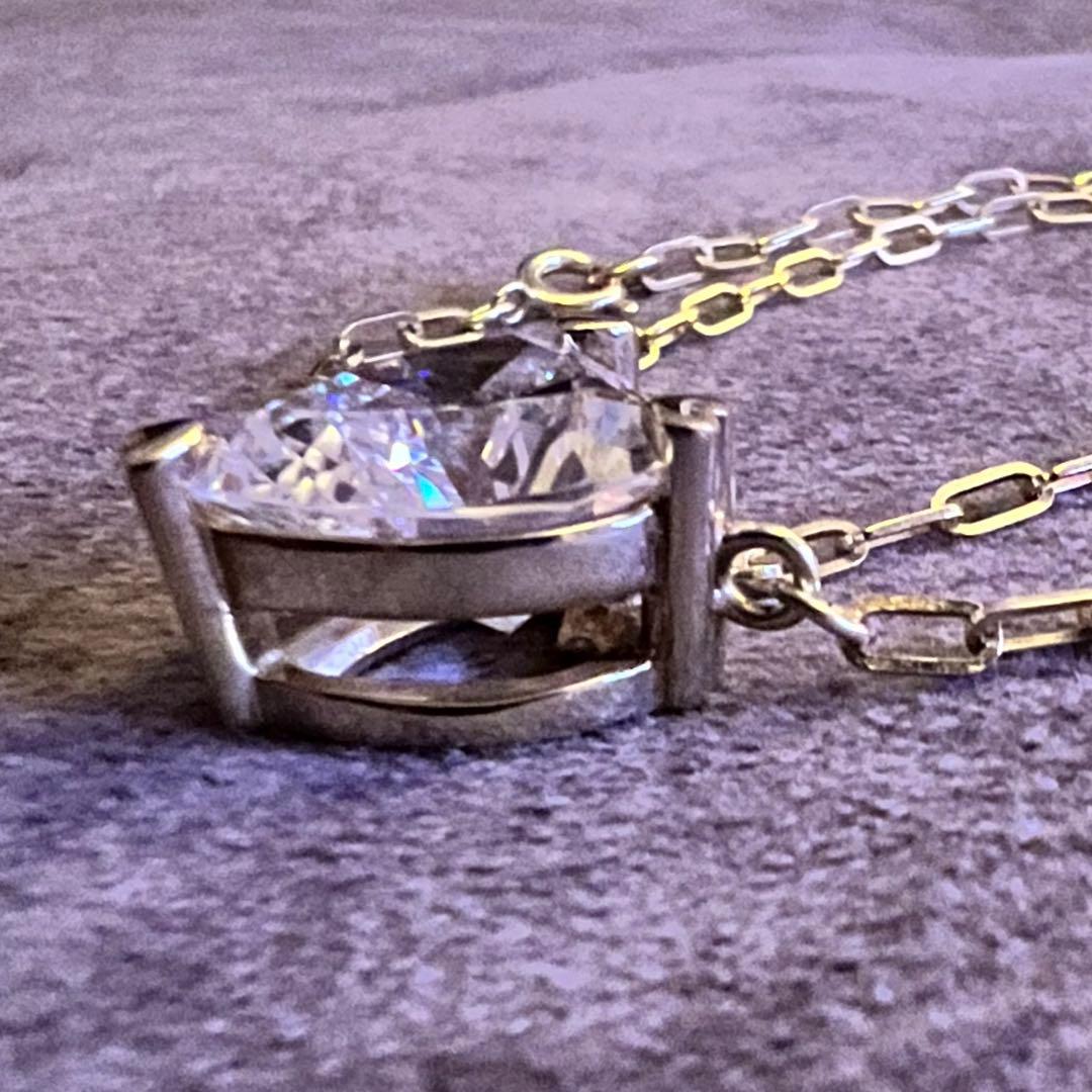 浜崎あゆみ 私物 愛用 ハート型 クリスタル ネックレス 925 AHKAH