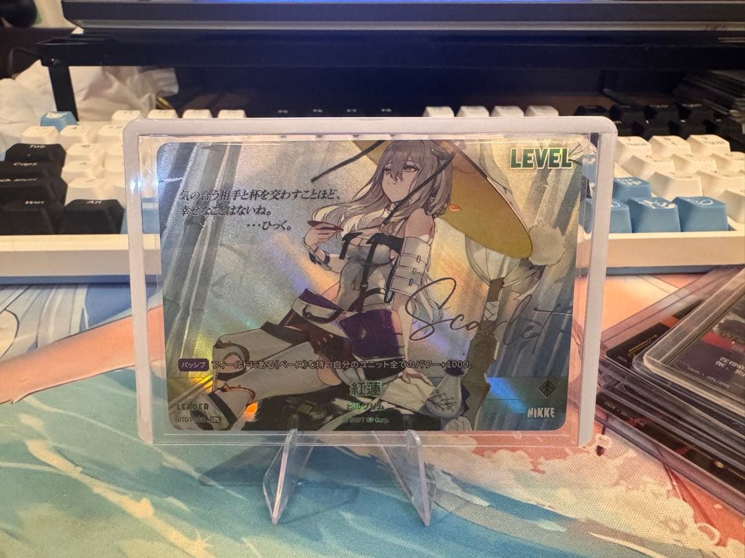 ヴァイスシュヴァルツ 勝利の女神:NIKKE 紅蓮 サイン SPL 韓国