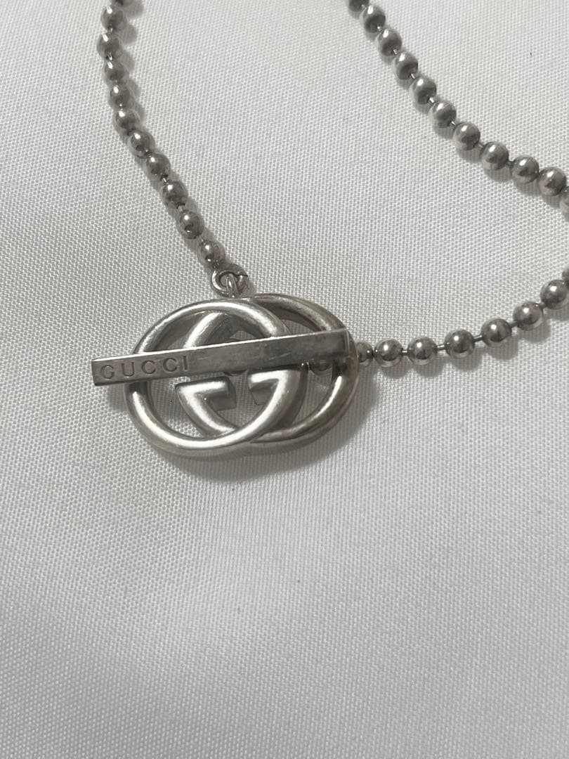 GUCCI シルバー ネックレス ロゴデザイン グッチ GUCCI ネックレス ジュエリー ペンダント GGロゴモチーフ