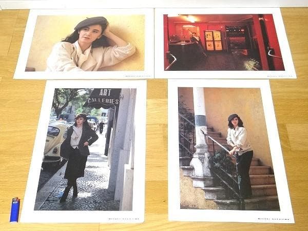 希少 80年代 ビンテージ 中島みゆき ポスター 4枚セット レトロ 当時物