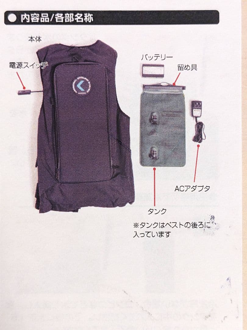 サンコー 水冷冷却クールベスト バッテリー内蔵 SWBPCLS2 フルセット