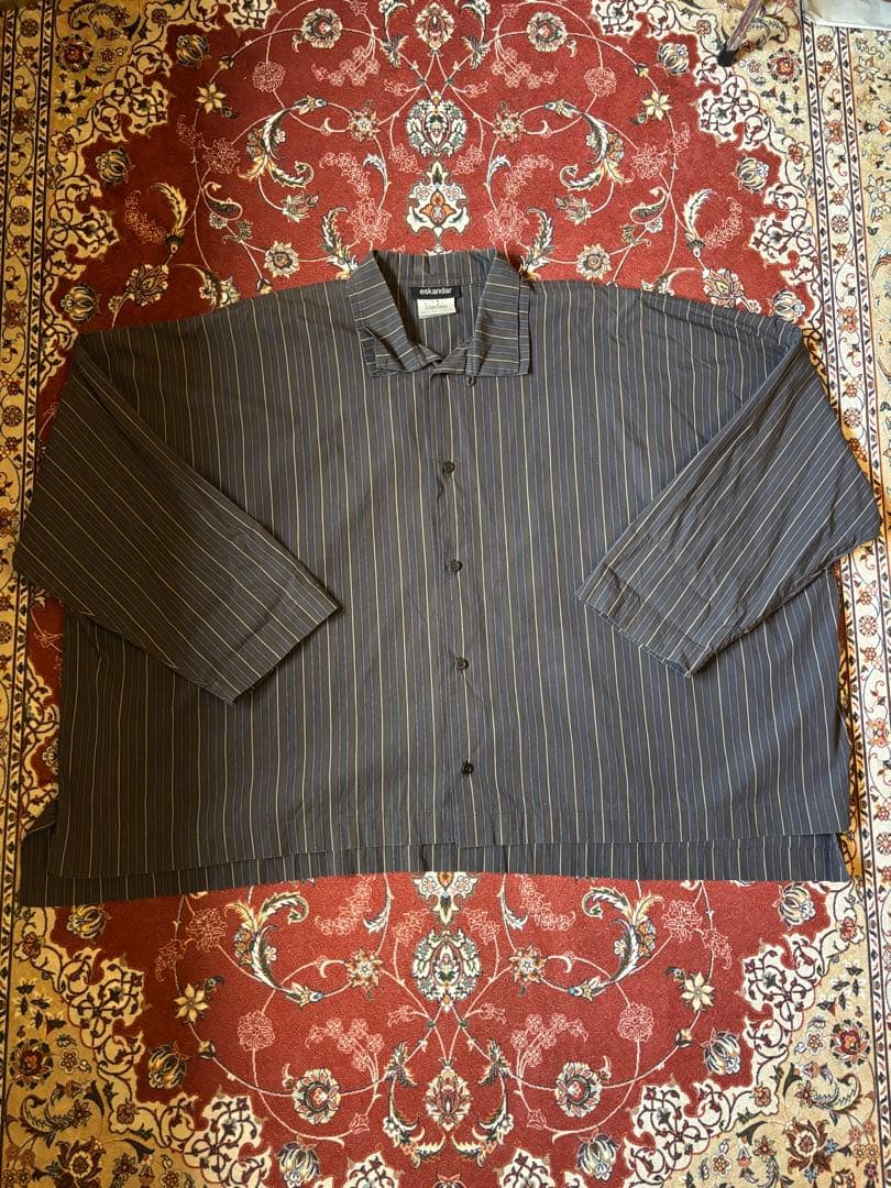 Eskandar エスカンダー　ニーマンマーカス　ストライプシャツ　長袖 90s
