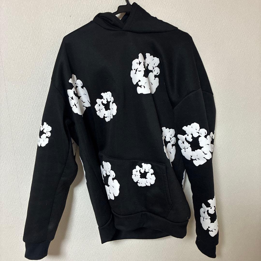 DENIM TEARS ブラック 花柄パーカー - メルカリ