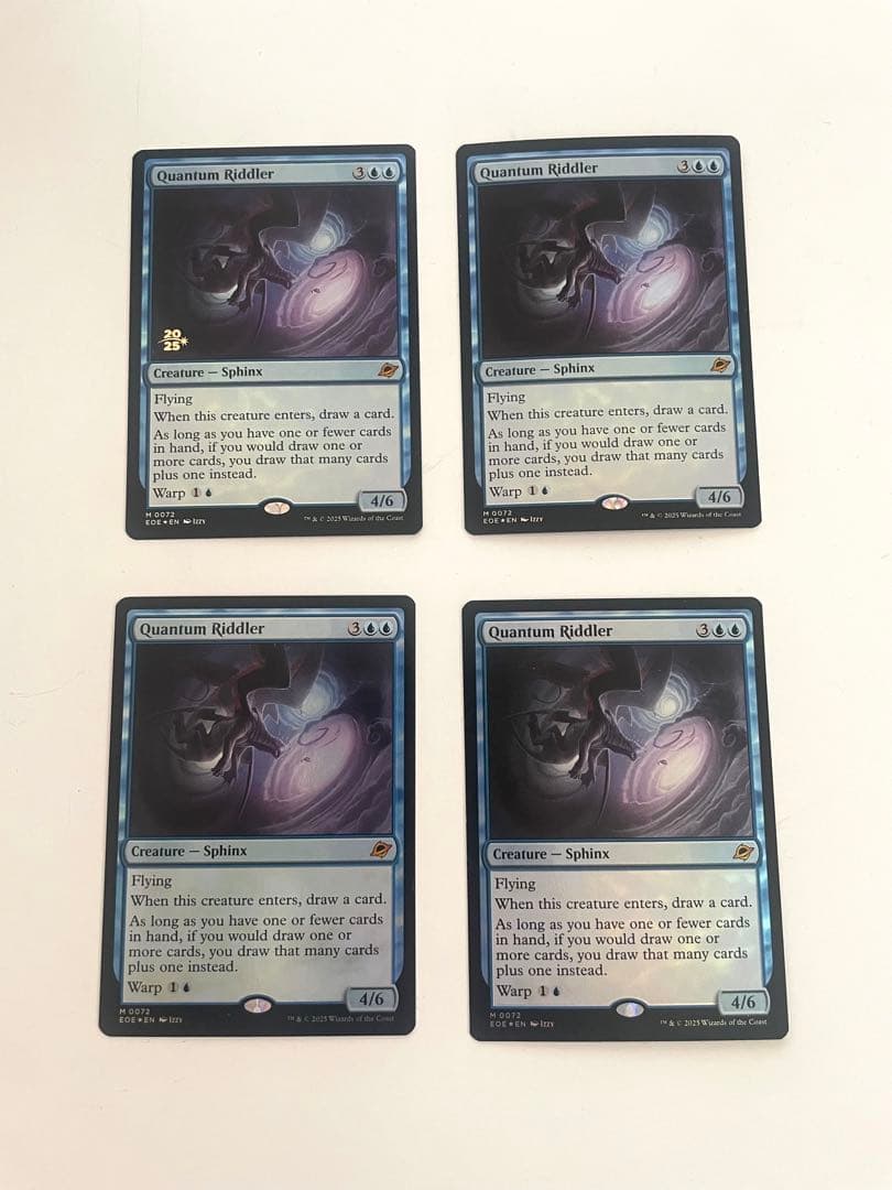 量子の謎かけ屋　英語foil 4枚セット