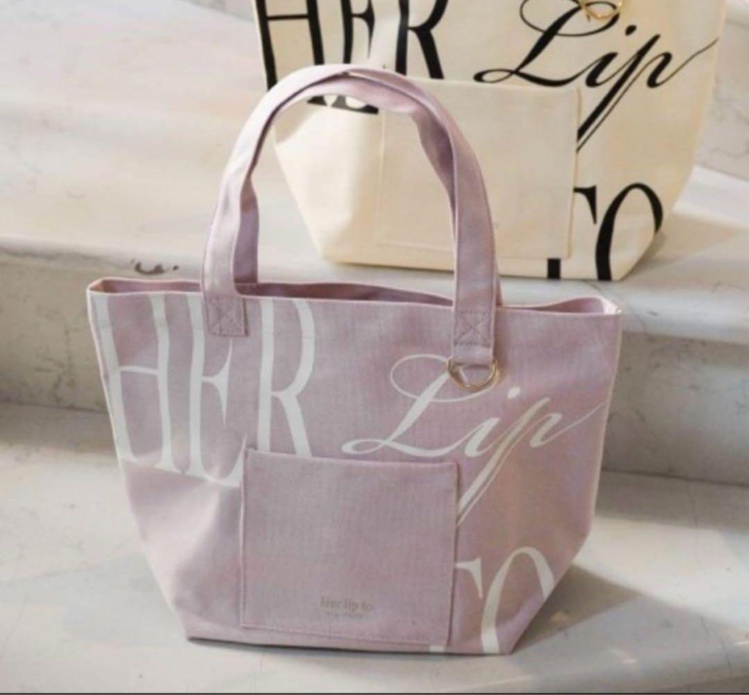 Herlipto HLT Daily Logo Tote rose ローズ　新品