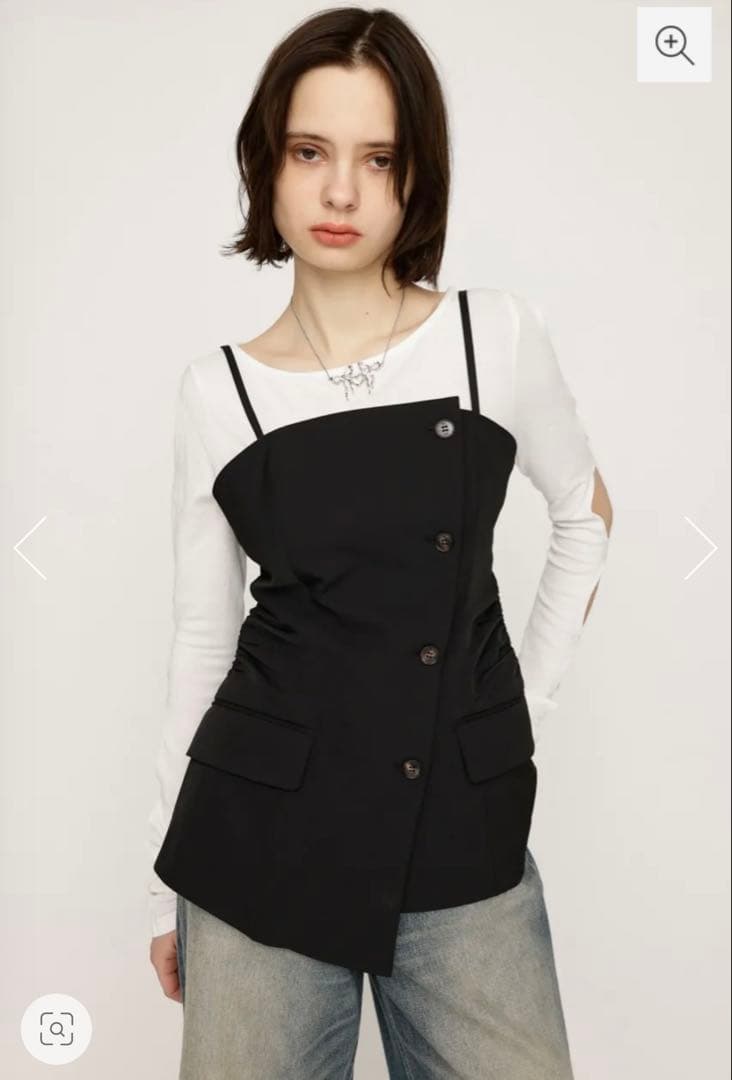 トップス SLY ASYMMETRY MANISH BUSTIER