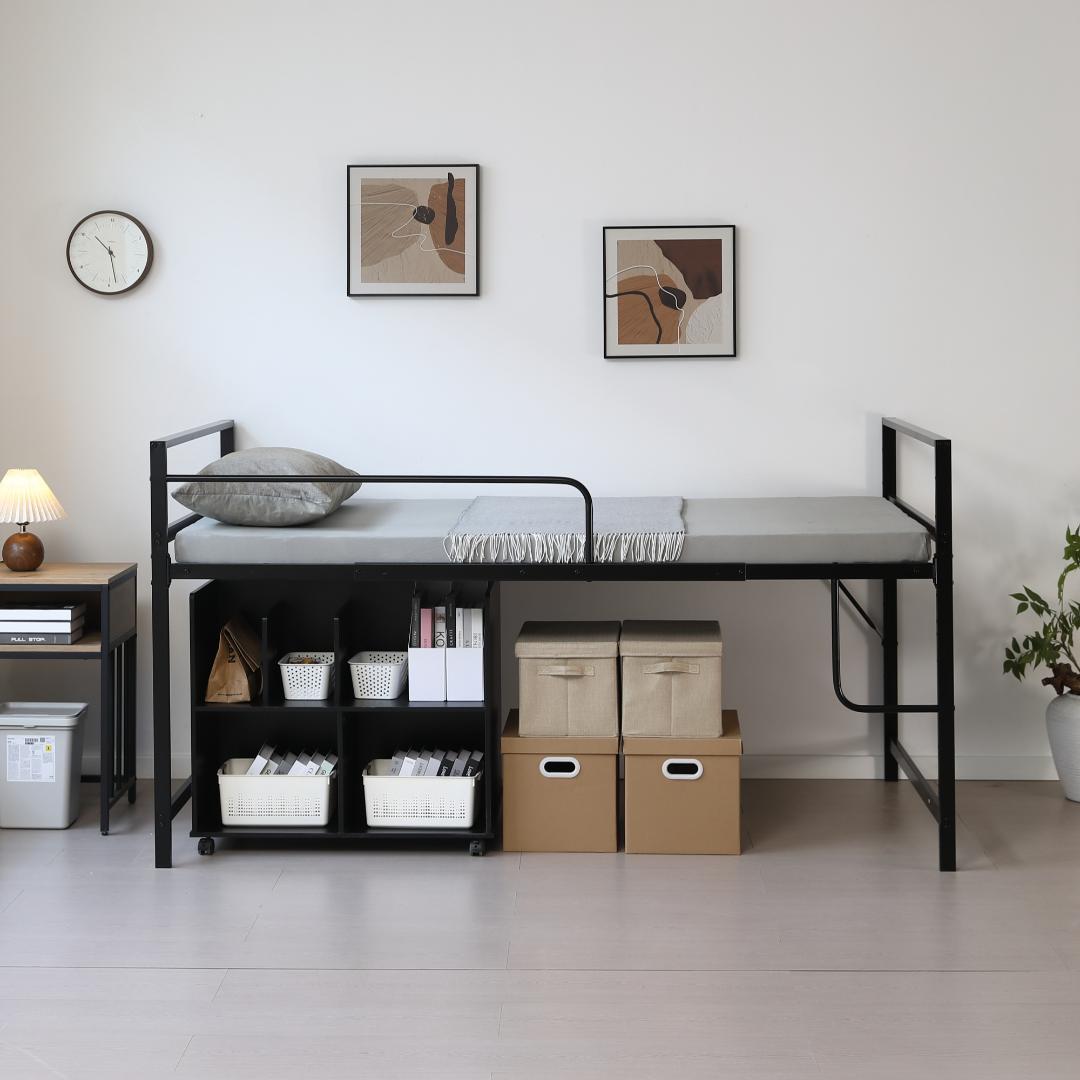 【高さ110cm】ロフトベッド パイプベッド シングル一人暮らし スチール 耐震