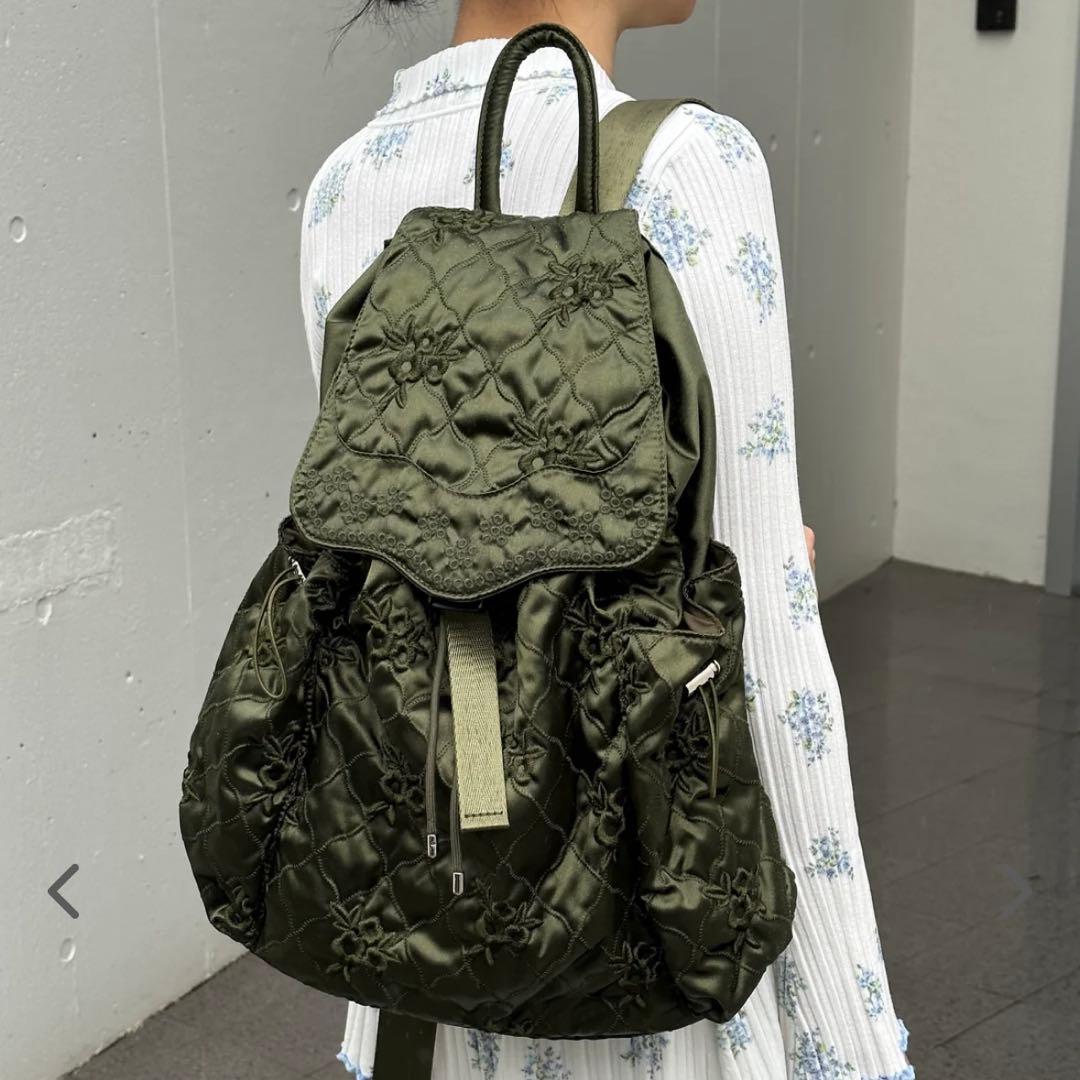 POPPY あさぎーにょ POINTE BACKPACK カーキ リュック pointe backpack (khaki)