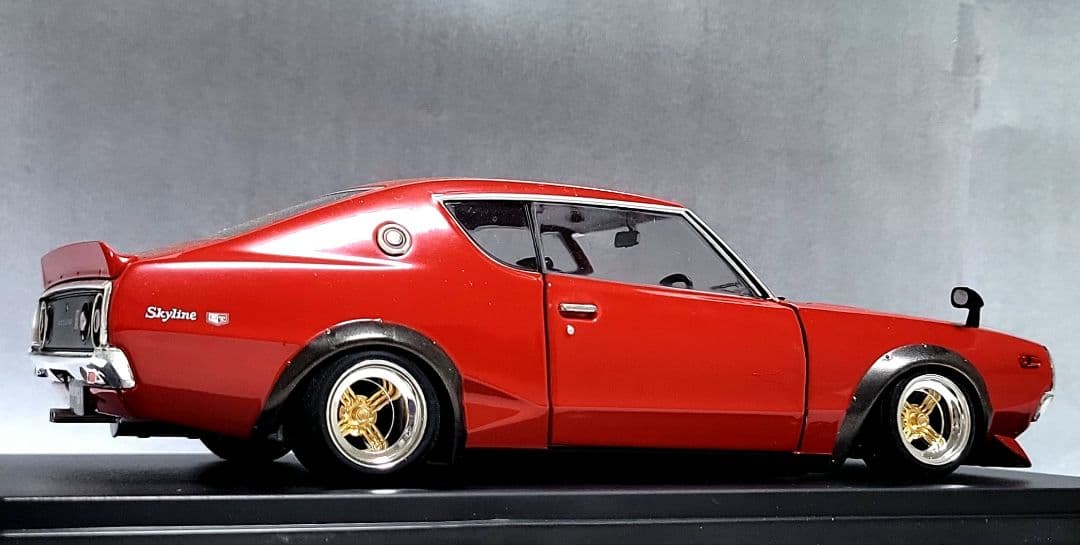 1/24　スカイライン改　ケンメリ2Dr　GT-R　シャドーホイール　深リム