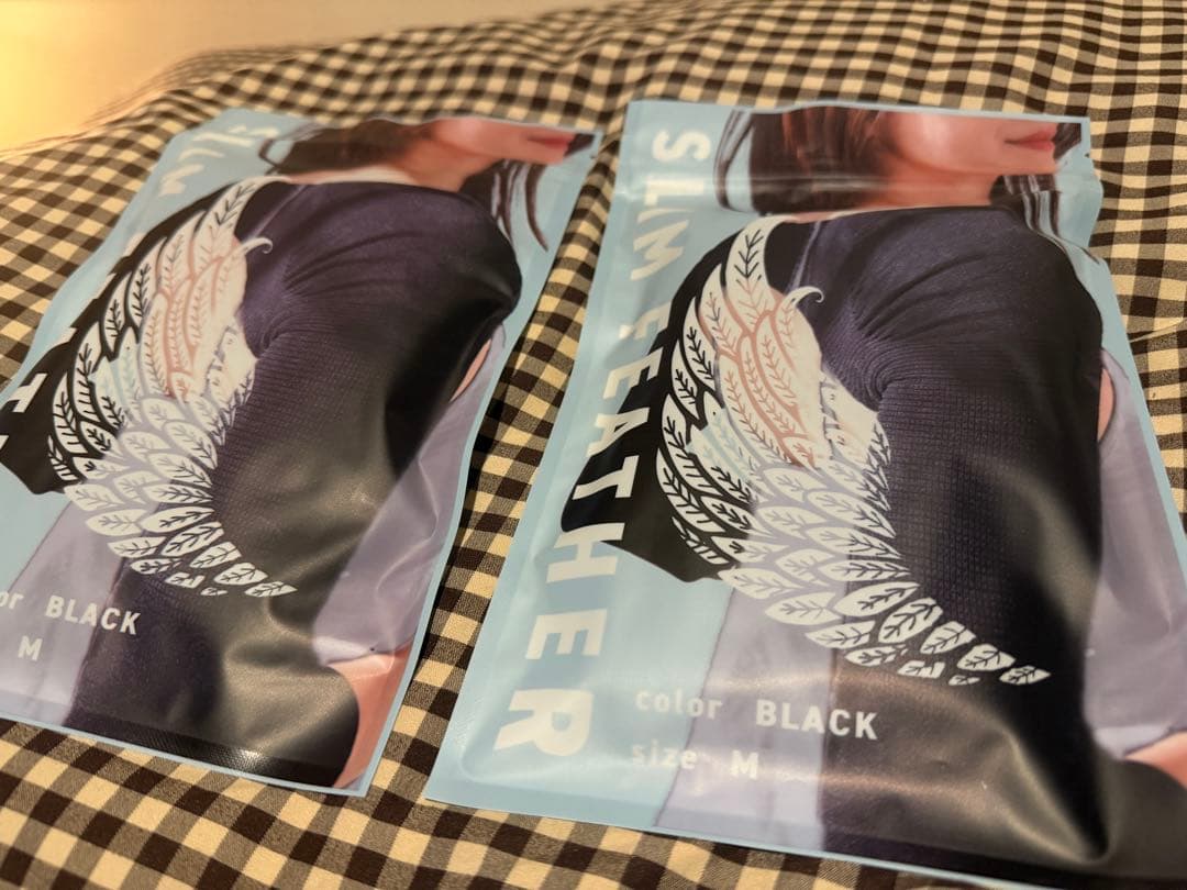 SLIM FEATHER 新品2点セット　ブラック　M