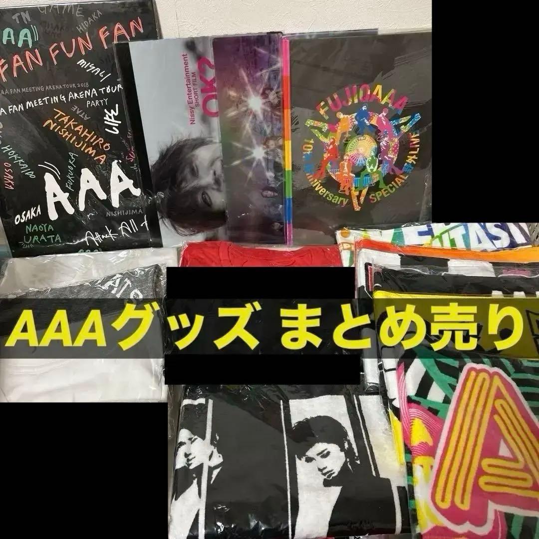 AAAグッズ 15点まとめ売り 「パンフ、ファイル、タオル、Tシャツ、他」