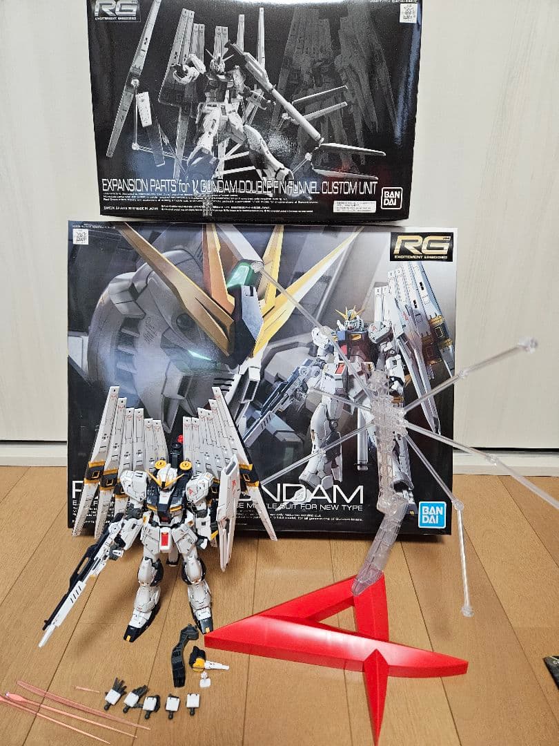 ガンプラ RG νガンダム プレバン ダブルフィンファンネル拡張ユニット