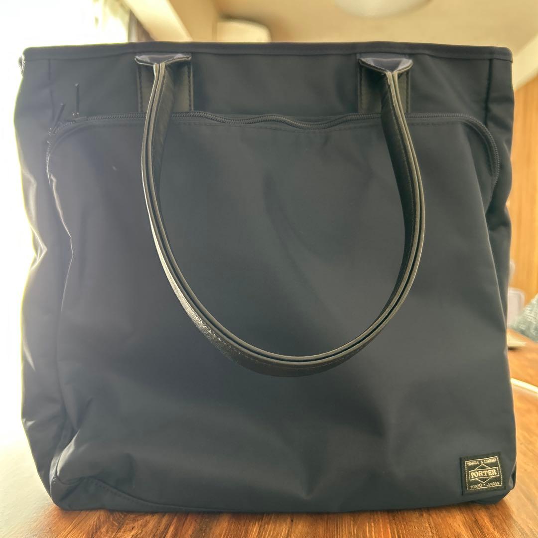 PORTER ナイロン製ネイビートートバッグ
