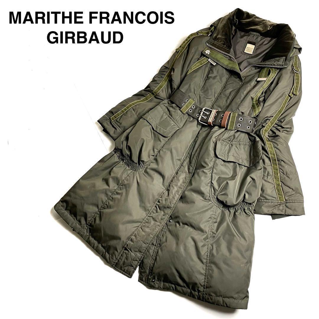 y*o様 マリテフランソワジルボー ダウンコート ベルト付き 収納フード付き 割