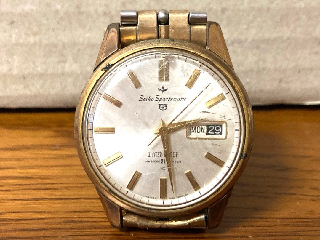 希少 ビンテージ セイコー 5 スポーツマチック 腕時計 自動巻き 当時物