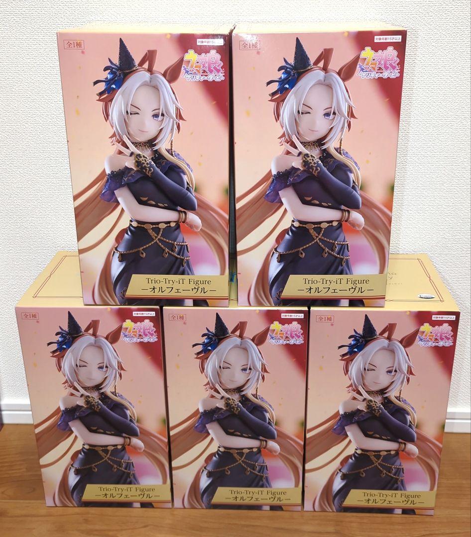 5個セット ウマ娘 Trio Try iT オルフェーヴル ラウンドワン 中古】 'オルフェーヴル-Trio-Try-iTFigureラウンドワン限定「ウマ娘