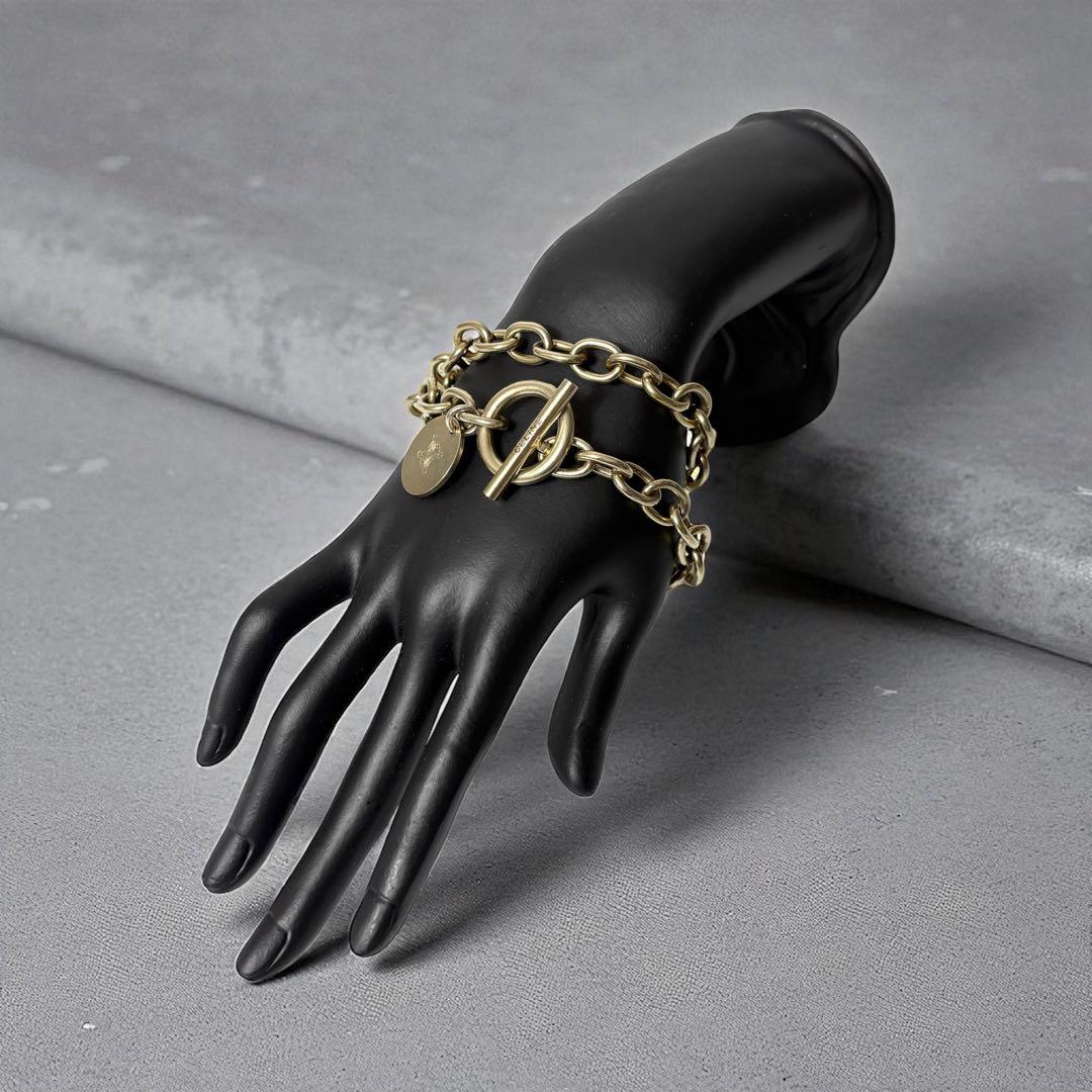 セリーヌ　CELINE トリオンフ　ゴールドカラー　ブレスレット　ユニセックス