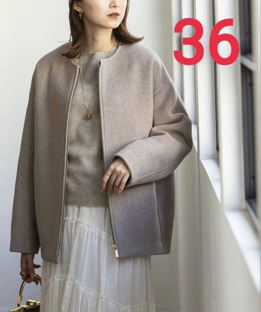 Noble　ノーブル　MTRカラーレスジップショートコート Noble（ノーブル）の「MTRカラーレスジップショートコート◇（ノー