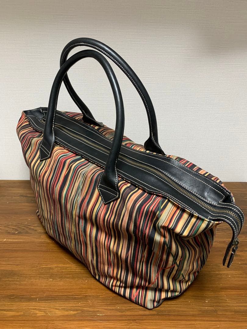 [PAUL SMITH] ヴィンテージマルチストライプ ラージトートバッグ