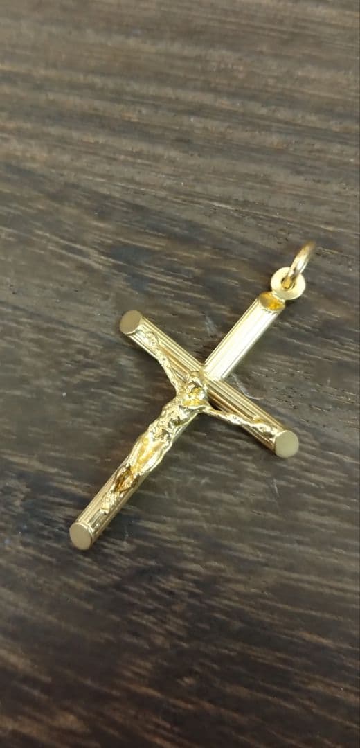 K18 YG ネックレストップ ウノアエレ 750 キリスト