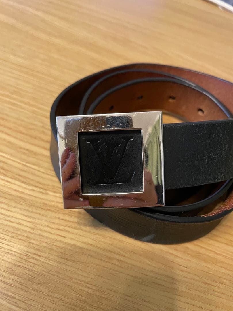 Louis Vuitton （ルイ・ヴィトン）レザーベルト 黒