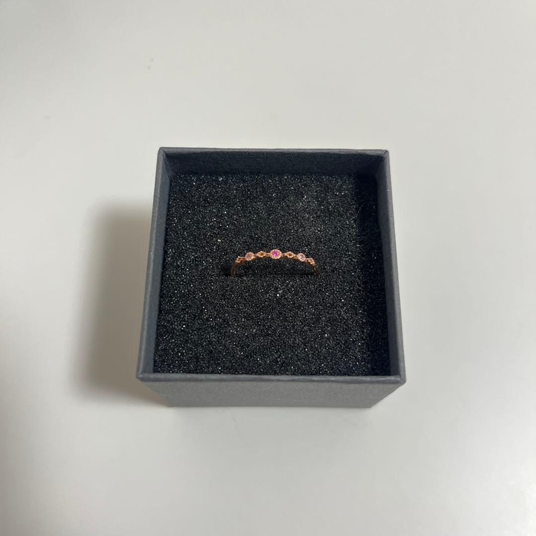 【箱無し】ete リング K10 ピンクサファイア ete - ete ピンクサファイア リングの通販 by momo shop｜エテならラクマ