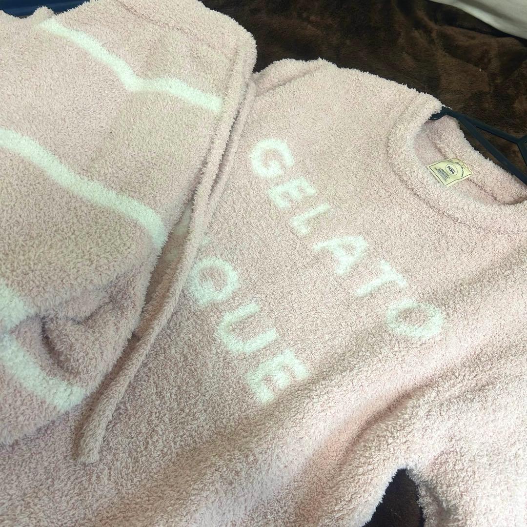 ジェラピケ ルームウェア 上下セット ピンク　フリーサイズ