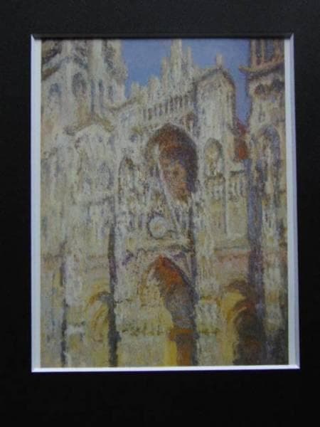 クロード・モネ、ルーアン大聖堂、正面玄関とサン＝ロマンの塔 クロード・モネ 「ルーアン大聖堂 扉口とサン＝ロマン塔、朝の