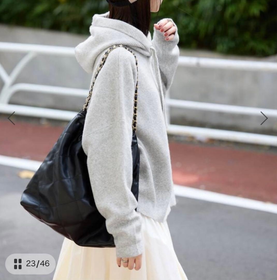 SLOBE IENA エアリーワイドシルエットフーディー