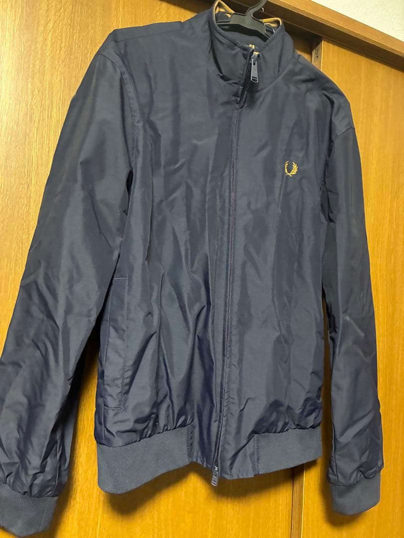 FRED PERRY ネイビー ナイロンジャケット M