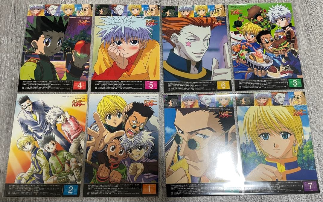 ハンターハンター 旧アニメ　サマーフェア ステッカー コンプリート 非売品　希少 B-SIDELABELより TVアニメ『HUNTER×HUNTER』ステッカー第1弾が登場