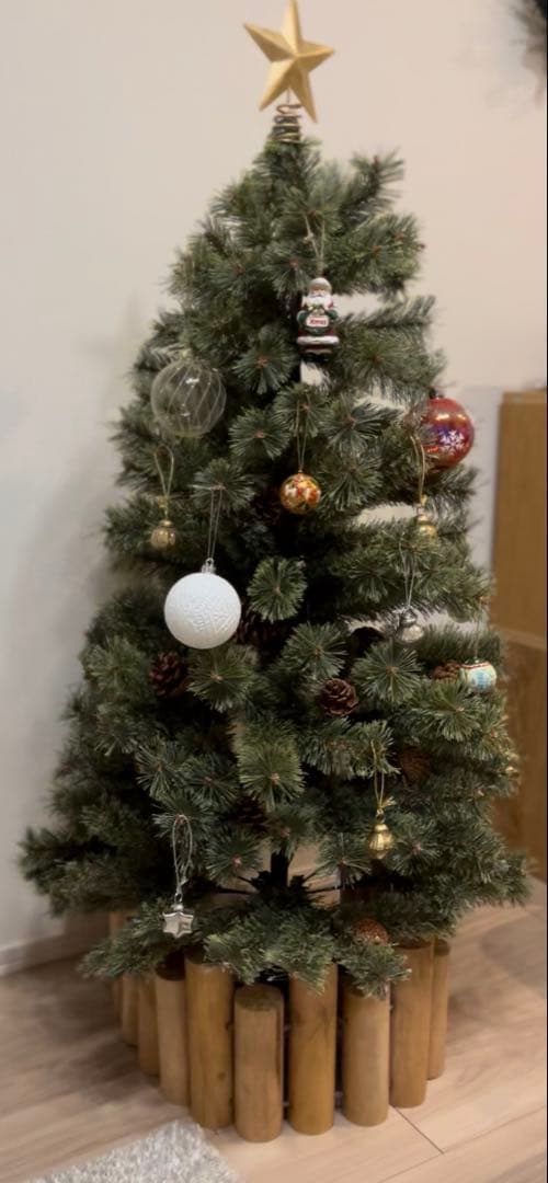 【正規品・中古】アルザスツリー120cm(クリスマスツリー オーナメント付き)