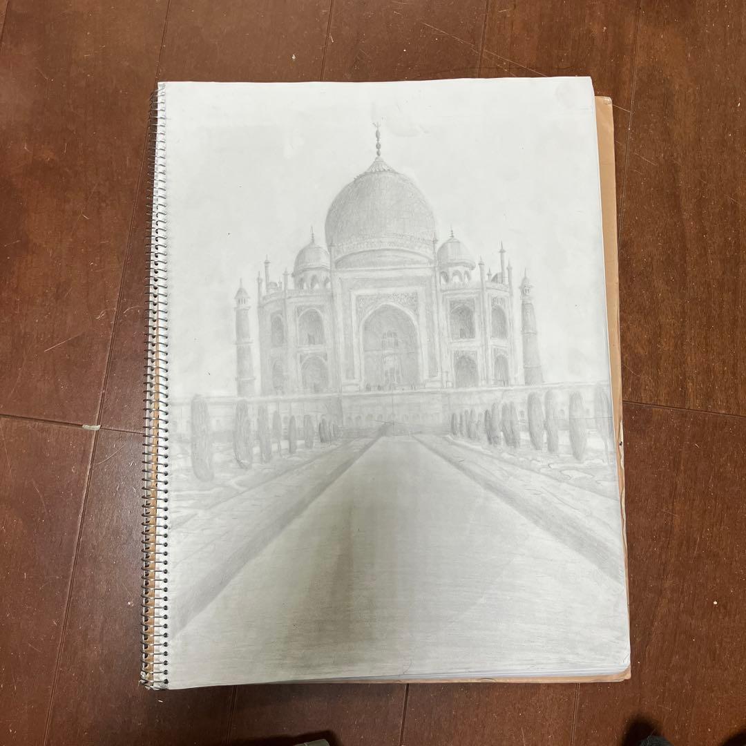 絵の知識も何も無い、ど素人が大学の授業で模写したタージ・マハル 絵の知識も何も無い、ど素人が大学の授業で模写したタージ・マハル マハル