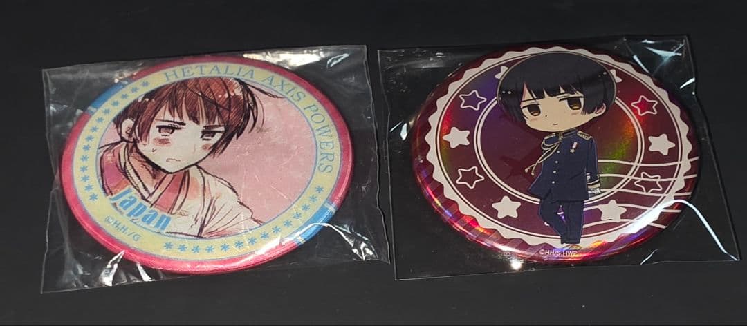 ヘタリア チェンジング AGF 缶バッジ 日本