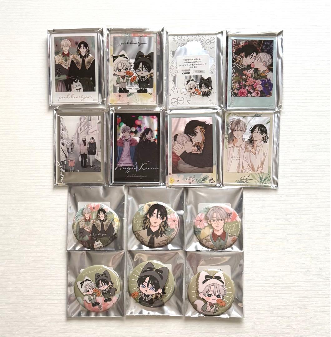 ピンクハートジャム コラボカフェグッズ 心斎橋】「ピンクハートジャム」Collaboration Cafe in SMILE BASE