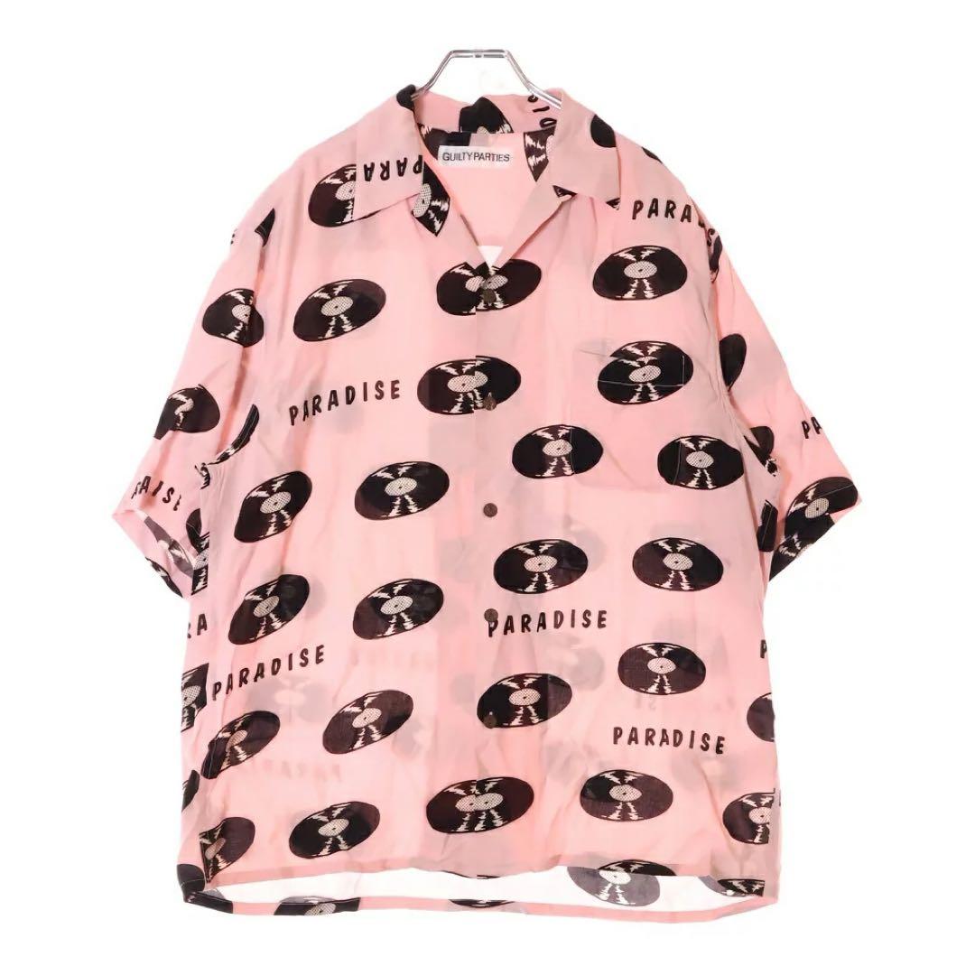 ワコマリア レコード アロハ ピンク Lサイズ