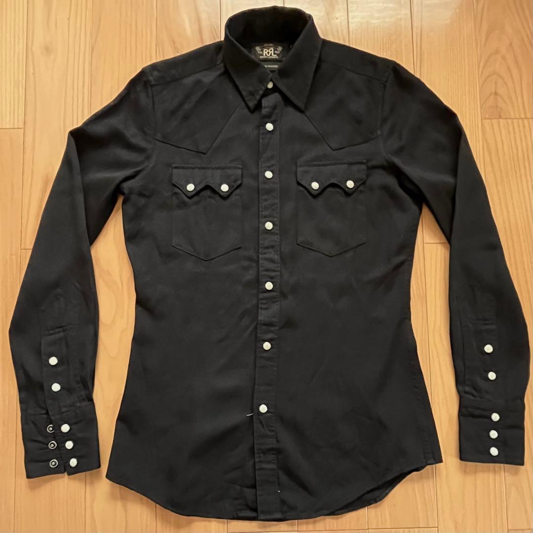 RRL ダブルアールエル ラルフローレン ウエスタン シャツ ブラック