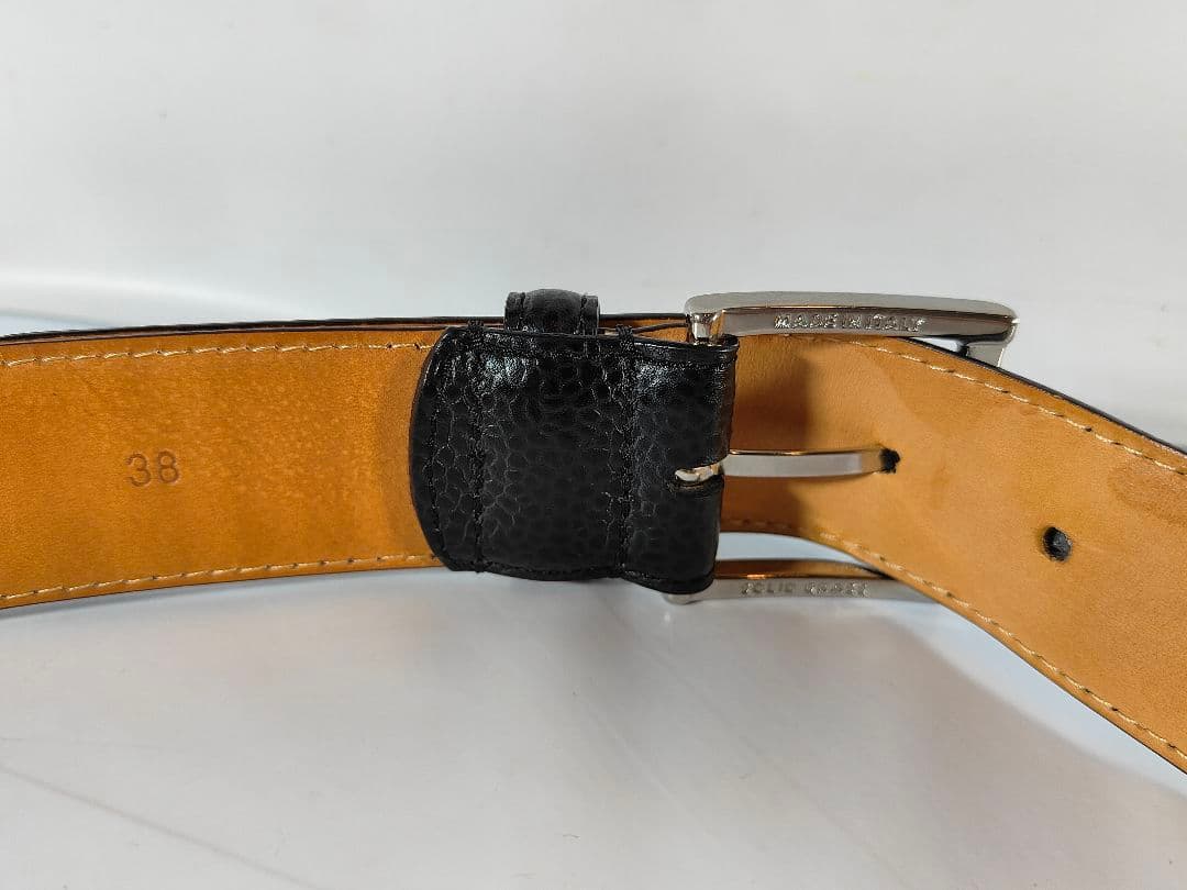 極厚】クロケット＆ジョーンズ 高級スコッチグレインカーフベルト 英国