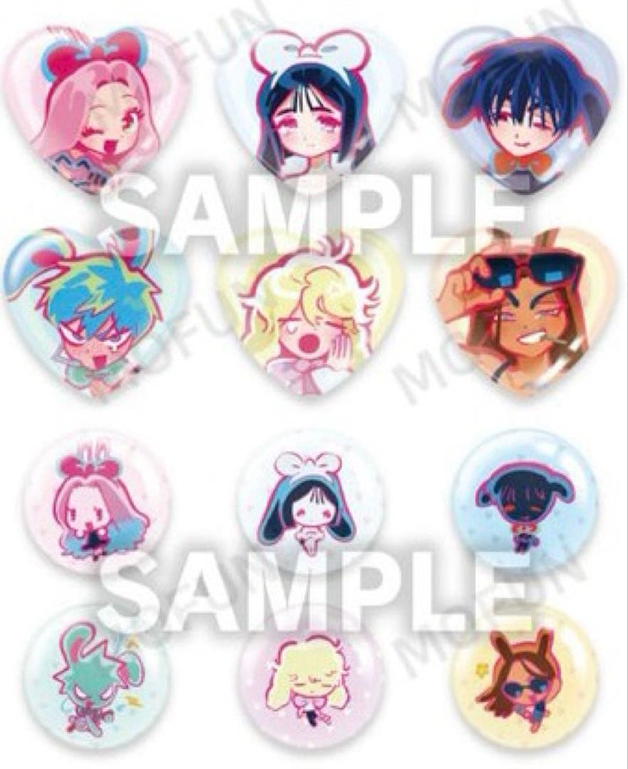 エイリアンステージ 兎缶バッジ エイステ 缶バッジ ミジ スア ハート缶