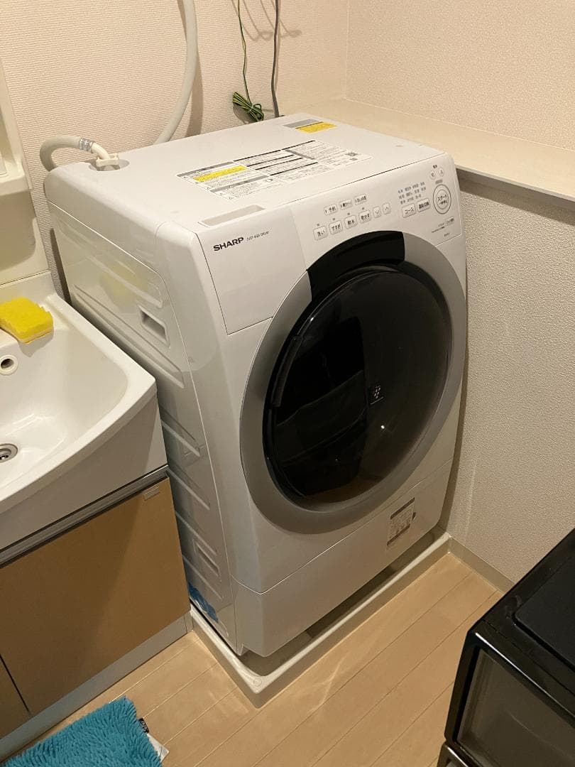 SHARPドラム式洗濯機 ES-S7J-WR 7kg 2024年製《美品値下げ》