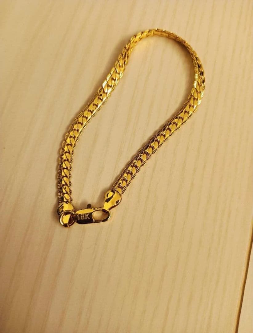 18k刻印ゴールド ブレスレット 7.9g 約20cm