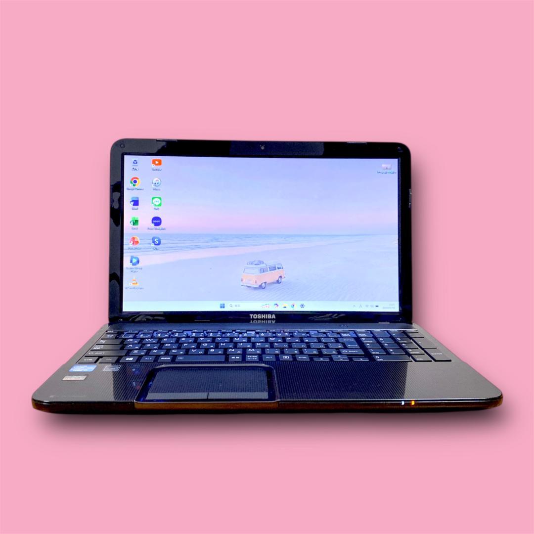 オフィス2021✨高性能4コアi7 快適SSD メモリ8 東芝ノートパソコン黒 pclife_k-au-53tsuaa-old