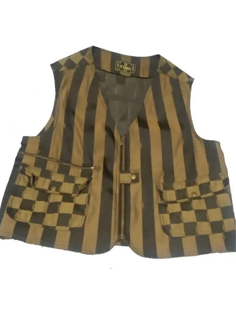 vintage fendi ズッカ柄　ベスト　vest