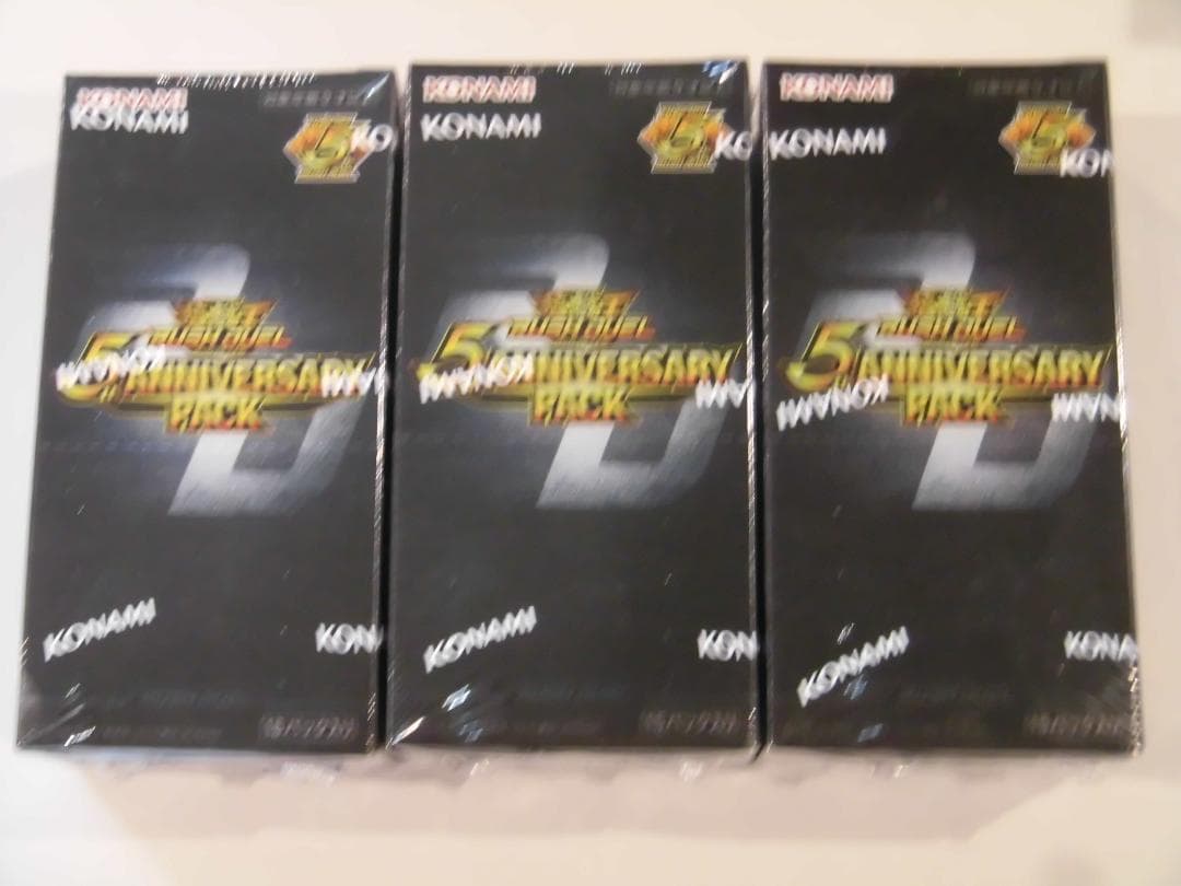 遊戯王 ラッシュデュエル 5th ANNIVERSARY PACK 3BOX