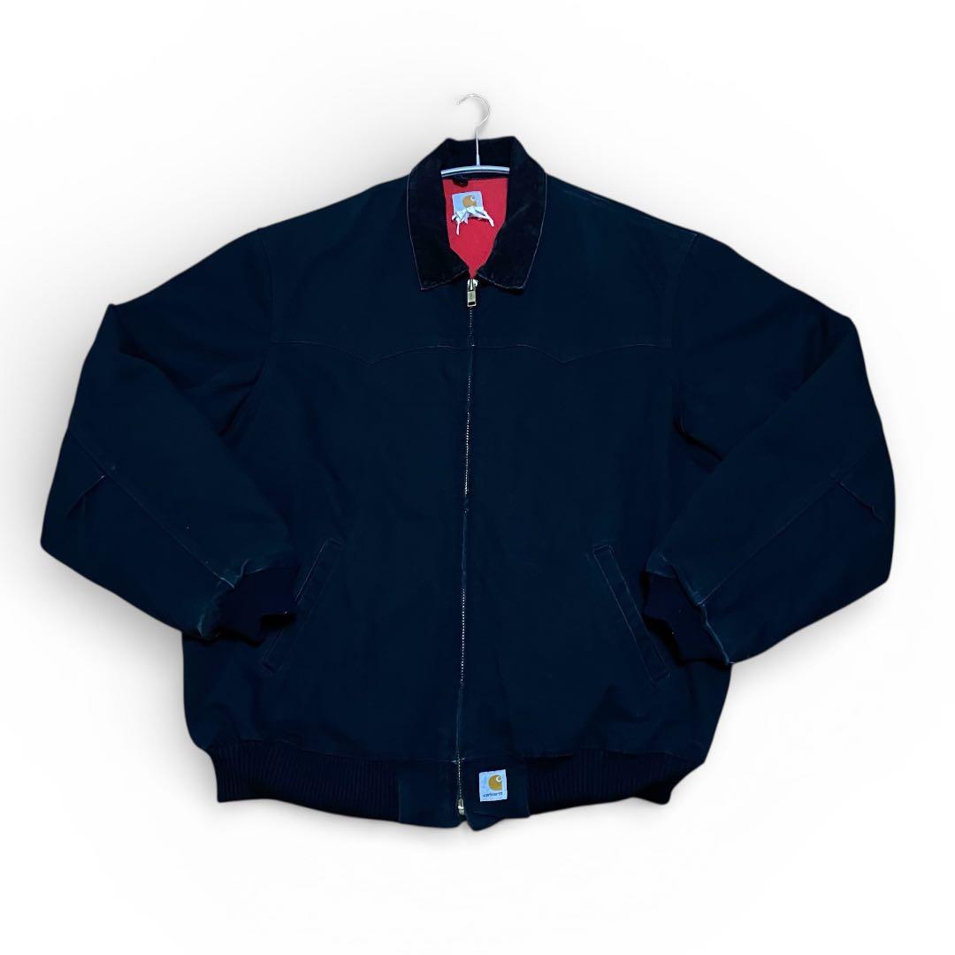 USA製 サンタフェジャケット カーハート ブラック ダック地 XXL