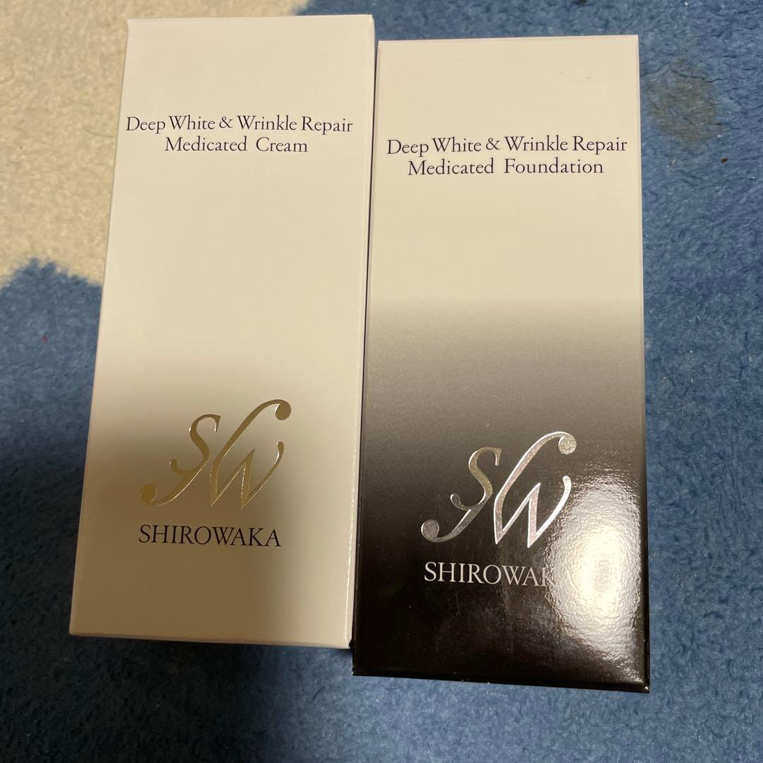 SHIROWAKA ディープホワイト＆リンクルリペアセット シロワカ ディープホワイト＆リンクルリペア メディケイティッド