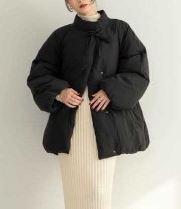 hinari　中綿リボンミドルコート　ダウン ㅤ 中綿リボンミドルコートのブラック🎀🖤 @hinari_official ㅤ 最近